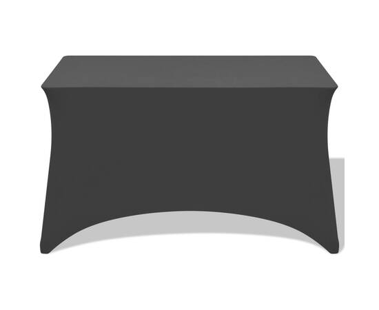 Huse de masă elastice, 2 buc, negru, 183 x 76 x 74 cm, 2 image