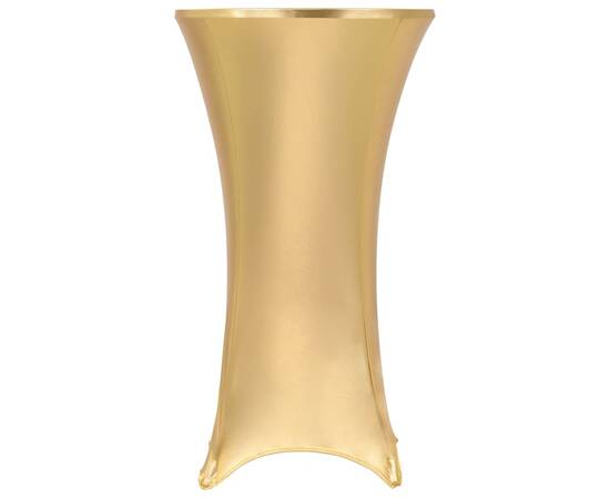 Huse elastice de masă, 2 buc., auriu, 60 cm