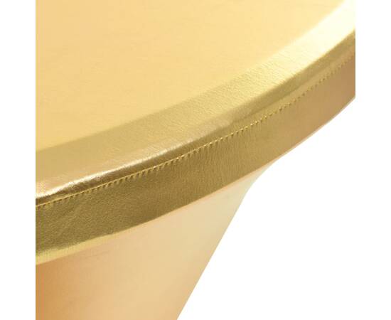 Huse elastice de masă, 2 buc., auriu, 60 cm, 3 image
