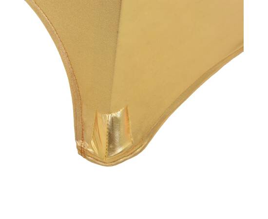 Huse elastice de masă, 2 buc., auriu, 60 cm, 4 image