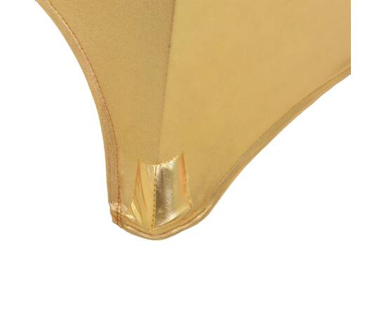 Huse elastice de masă, 2 buc., auriu, 70 cm, 4 image
