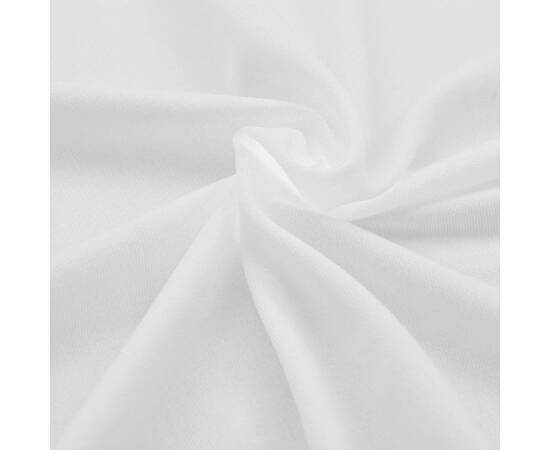 Huse elastice pentru masă, 120 x 60,5 x 74 cm , alb, 2 buc., 5 image