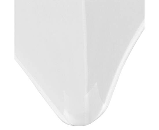 Huse elastice pentru masă, 120 x 60,5 x 74 cm , alb, 2 buc., 4 image
