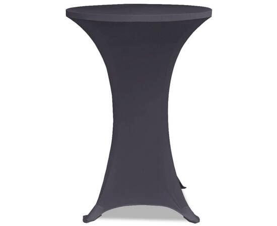 Husă de masă elastică, 4 buc., antracit, 60 cm, 4 image