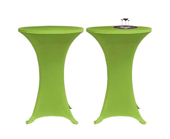 Husă elastică pentru masă, 4 buc., verde, 60 cm, 2 image