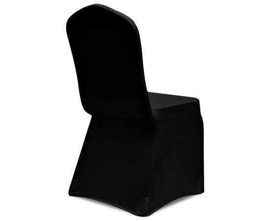 Huse de scaun, elastice, 100 buc, negru, 4 image