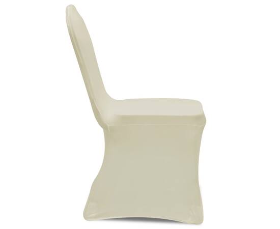 Huse elastice pentru scaun, 24 buc., crem, 4 image