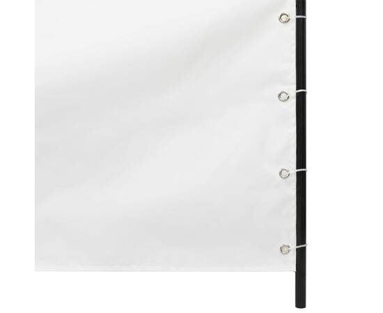 Paravan de balcon, alb, 160 x 240 cm, țesătură oxford, 3 image