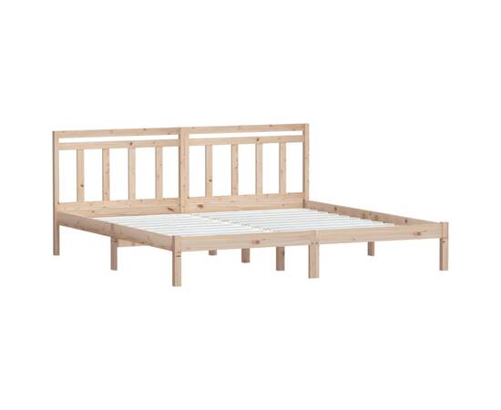 Cadru de pat, 160x200 cm, lemn masiv de pin, 3 image