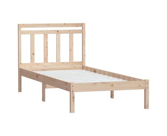 Cadru de pat, 90x200 cm, lemn masiv de pin, 3 image