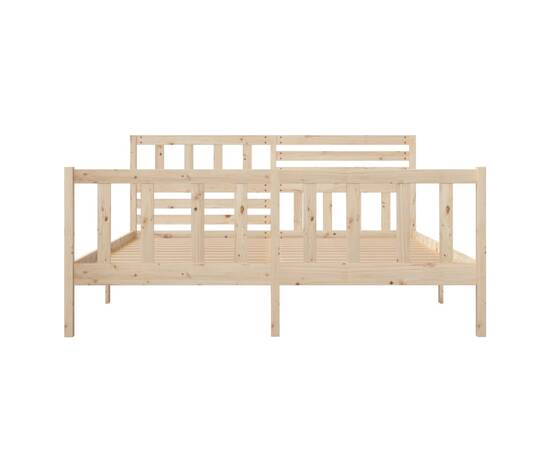 Cadru de pat, 120x200 cm, lemn masiv, 4 image