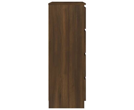 Servantă, stejar maro, 60x35x98,5 cm, lemn prelucrat, 7 image