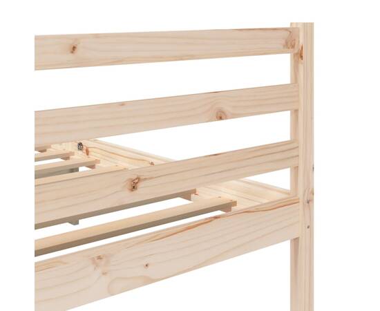 Cadru de pat, 160x200 cm, lemn masiv de pin, 6 image