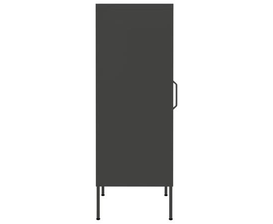 Dulap de depozitare, antracit, 42,5x35x101,5 cm, oțel, 4 image