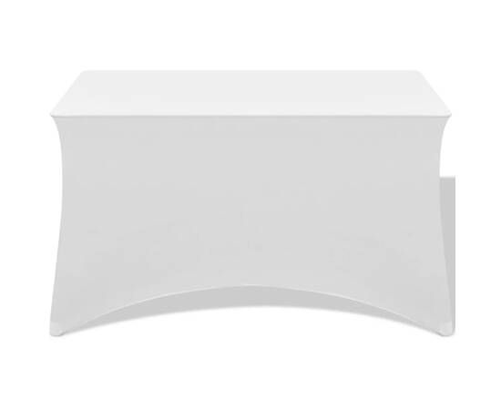 Huse elastice pentru masă, 243 x 76 x 74 cm, alb, 2 buc., 2 image