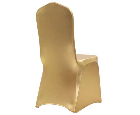 Huse elastice pentru scaun, 6 buc., auriu, 2 image