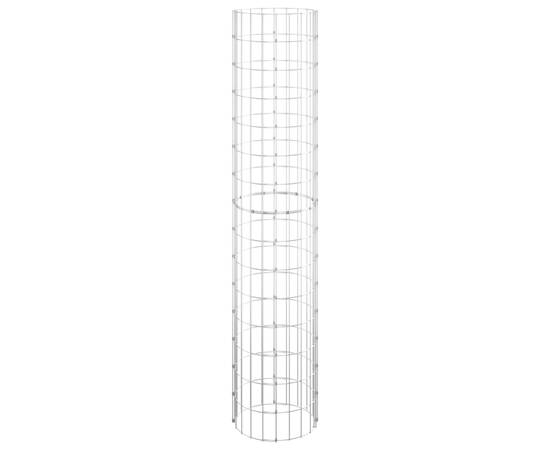 Strat înălțat gabion 3 buc. Ø30x150 cm oțel galvanizat circular, 4 image