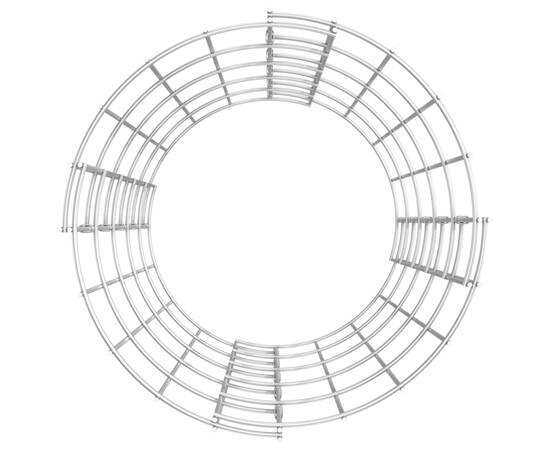 Strat înălțat gabion 3 buc. Ø30x50 cm oțel galvanizat circular, 5 image