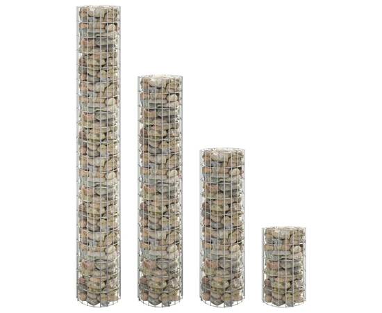 Straturi înălțate gabion 4 buc. Ø30x50/100/150/200 cm circulare