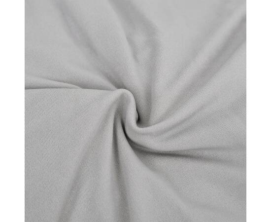 Husă elastică pentru canapea cu 2 locuri poliester jerseu, gri, 4 image