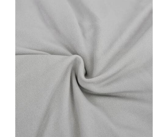 Husă elastică pentru canapea cu 4 locuri poliester jersey gri, 4 image