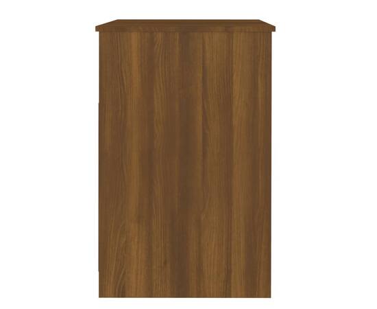 Dulap cu sertar, stejar maro, 40x50x76 cm, lemn prelucrat, 7 image