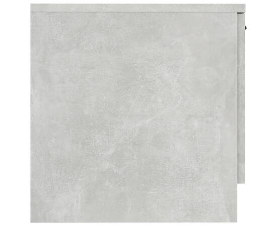 Noptiere, 2 buc., gri beton, 40x39x40 cm, 8 image
