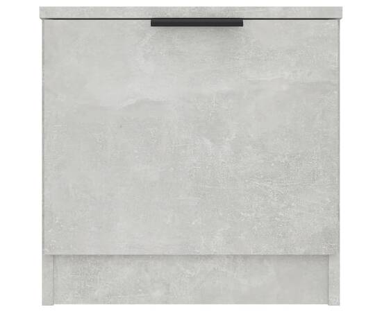 Noptiere, 2 buc., gri beton, 40x39x40 cm, 7 image