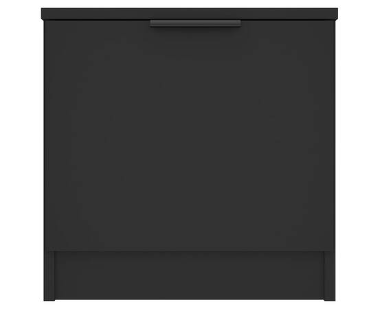 Noptiere, 2 buc., negru, 40x39x40 cm, 7 image