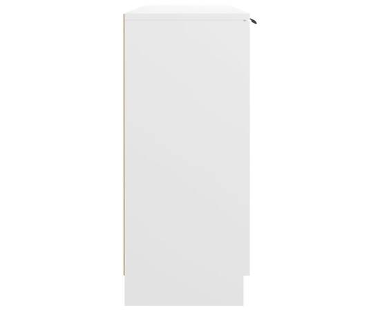 Servantă, alb, 90,5x30x70 cm, lemn prelucrat, 6 image