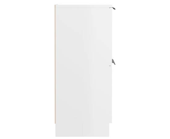 Servantă, alb extralucios, 60x30x70 cm, lemn prelucrat, 6 image