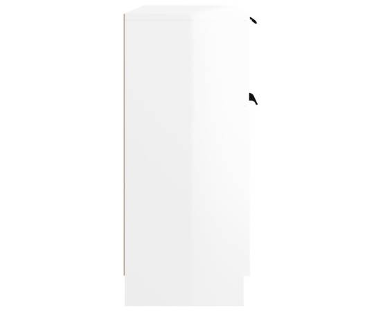Servantă, alb extralucios, 60x30x70 cm, lemn prelucrat, 6 image