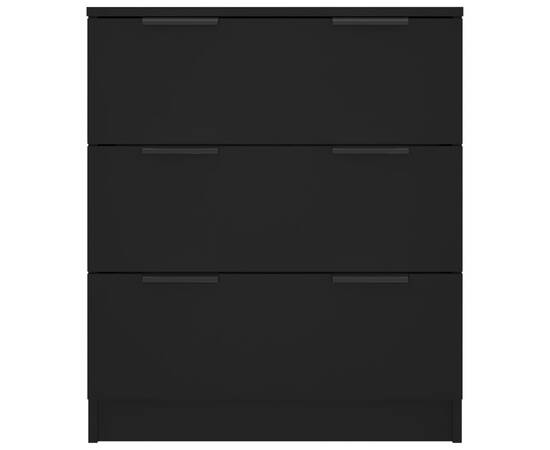 Servantă, negru, 60x30x70 cm, lemn prelucrat, 5 image