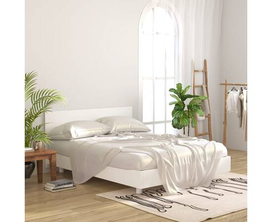 Tăblie de pat, alb, 160x1,5x80 cm, lemn prelucrat, 3 image