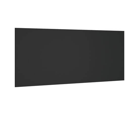 Tăblie de pat, negru, 200x1,5x80 cm, lemn prelucrat, 2 image