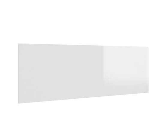 Tăblie pat/perete,alb extralucios,240x1,5x80 cm,lemn prelucrat, 2 image