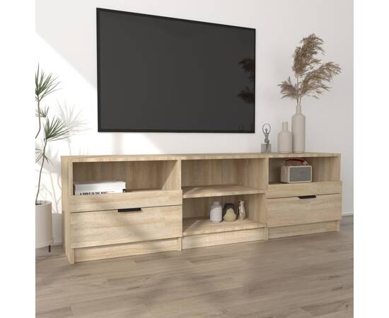 Comodă tv, stejar sonoma, 150x33,5x45 cm, lemn prelucrat, 3 image