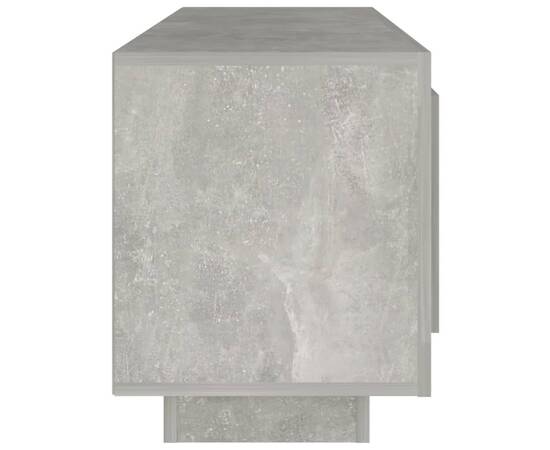 Comodă tv,gri beton, 102x35x45 cm, lemn prelucrat, 6 image