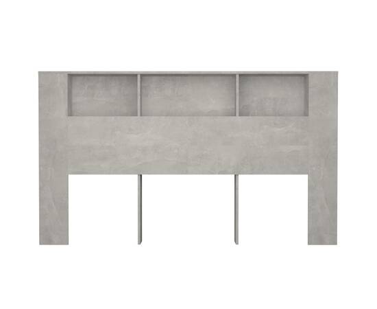 Dulap tăblie, gri beton, 180x18,5x104,5 cm, 4 image