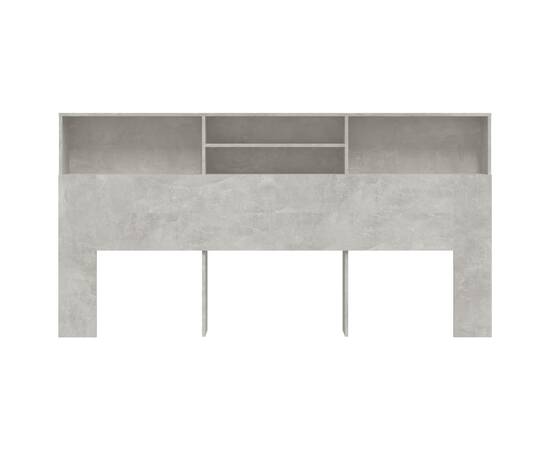 Dulap tăblie, gri beton, 200x19x103,5 cm, 3 image