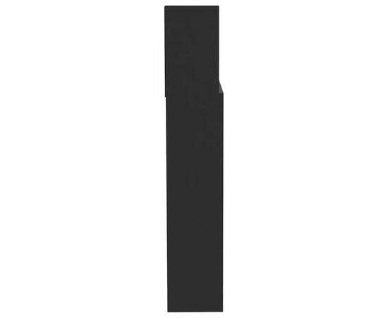 Dulap tăblie, negru, 200x19x103,5 cm, 4 image