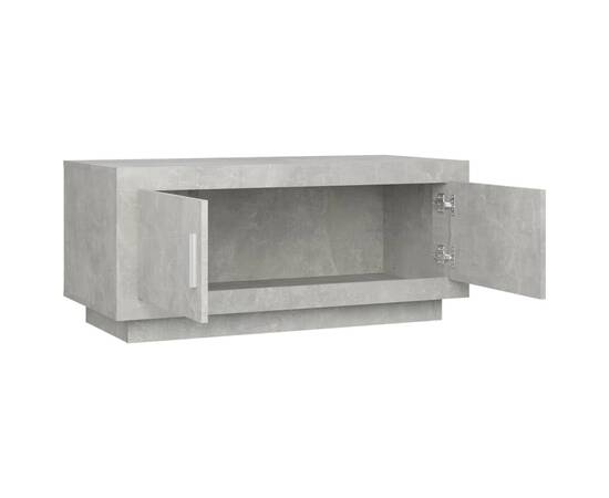 Măsuță de cafea, gri beton, 102x50x45 cm, lemn compozit, 7 image