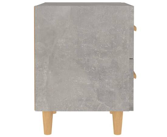 Noptiere, 2 buc., gri beton, 40x35x47,5 cm, 4 image