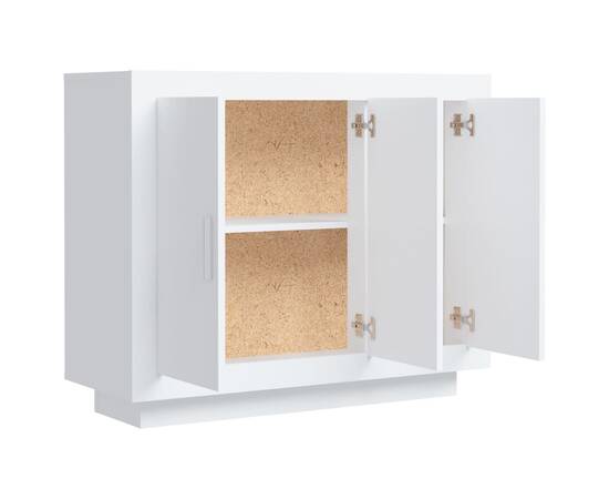 Servantă, alb, 92x35x75 cm, lemn compozit, 7 image