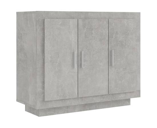 Servantă, gri beton, 92x35x75 cm, lemn compozit, 2 image