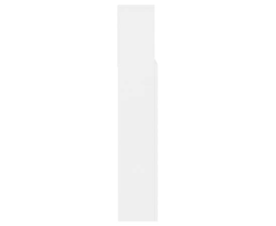 Tăblie de pat cu dulap, alb, 140x19x103,5 cm, 6 image