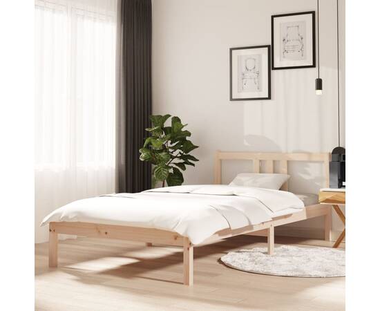 Cadru de pat, 100x200 cm, lemn masiv de stejar
