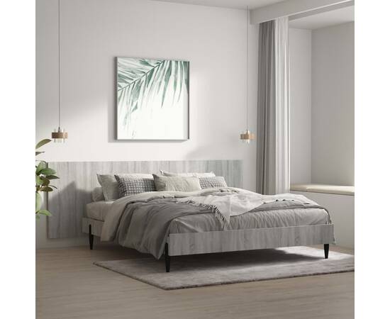 Tăblie pat de perete, gri sonoma, 240x1,5x80 cm, lemn compozit
