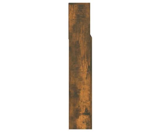 Tăblie de pat cu dulap, stejar fumuriu, 140x19x103,5 cm, 6 image