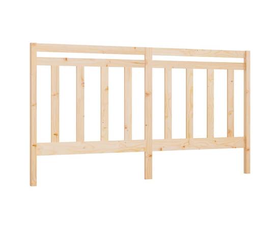 Tăblie de pat, 186x4x100 cm, lemn masiv de pin, 2 image